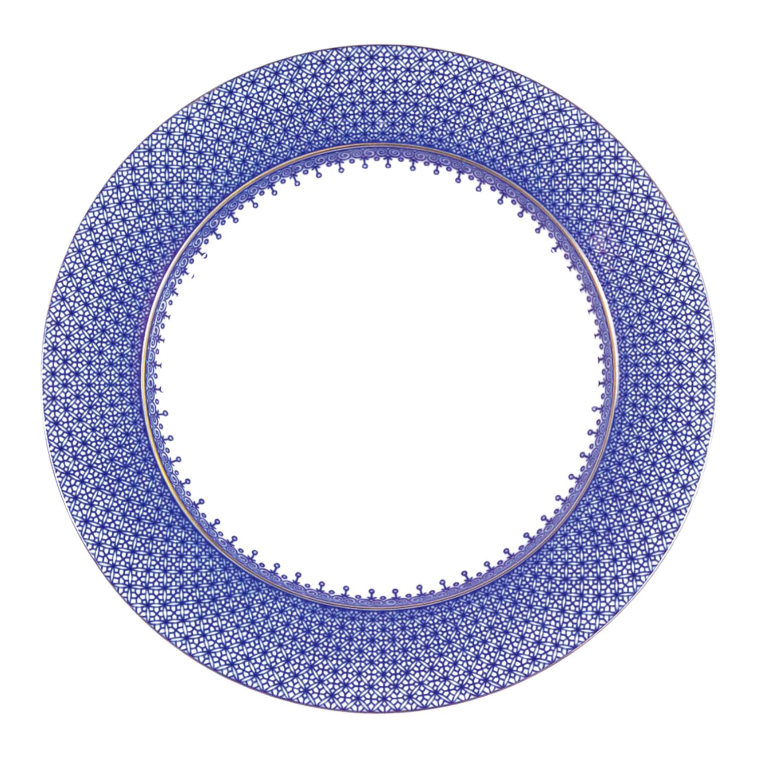 Blue Lace Salad/Dessert Plate by Mottahedeh-1