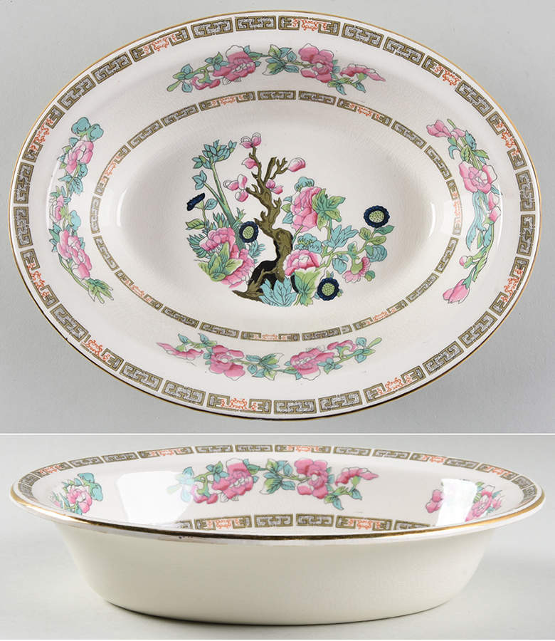 Indian Tree 9" Oval Vegetable Bowl by Morley Fox & Company-1