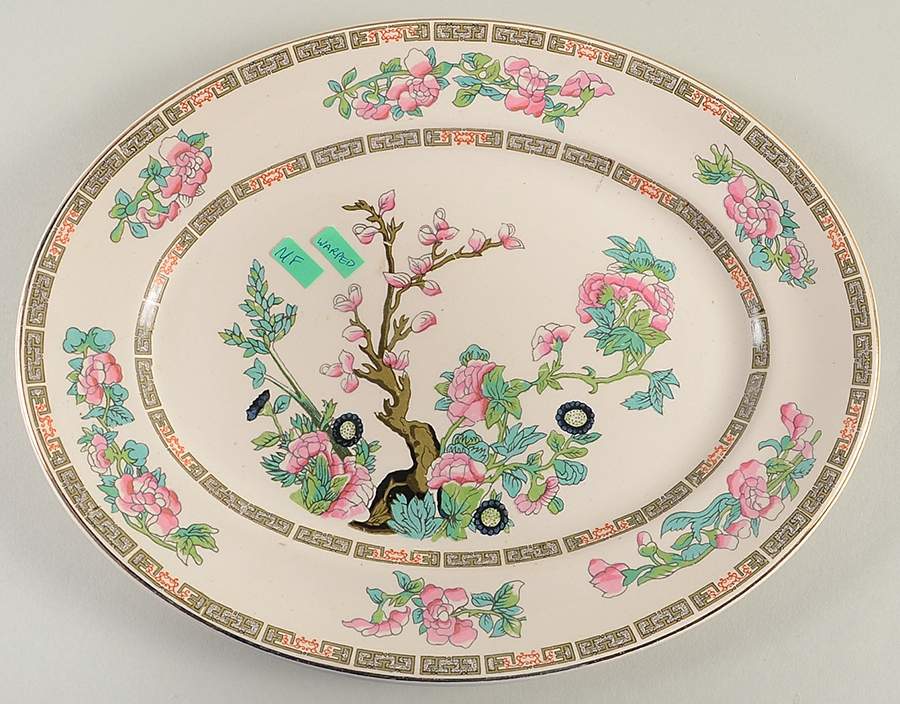 Indian Tree 12" Oval Serving Platter by Morley Fox & Company-1