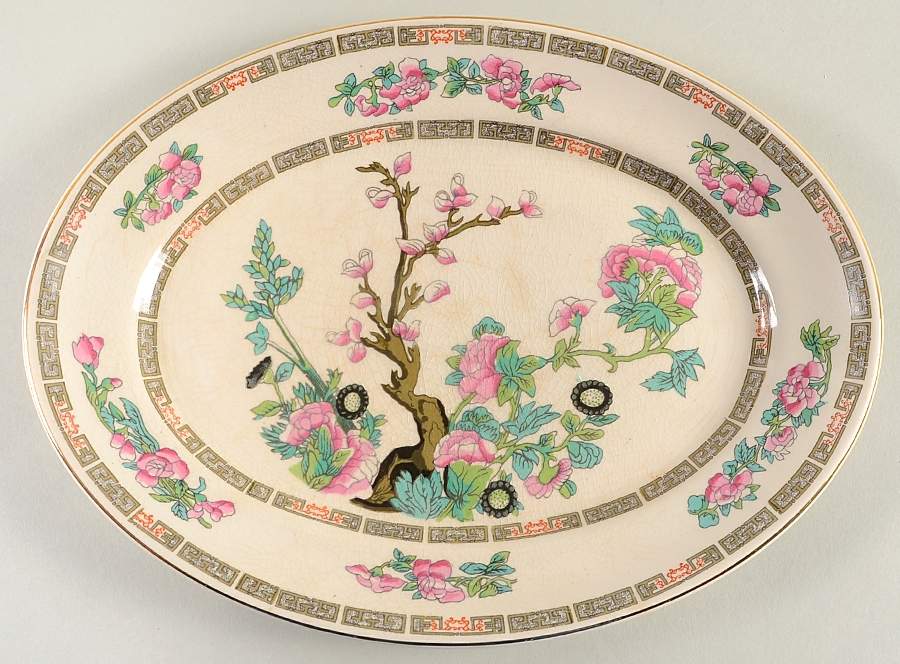 Indian Tree 11" Oval Serving Platter by Morley Fox & Company-1