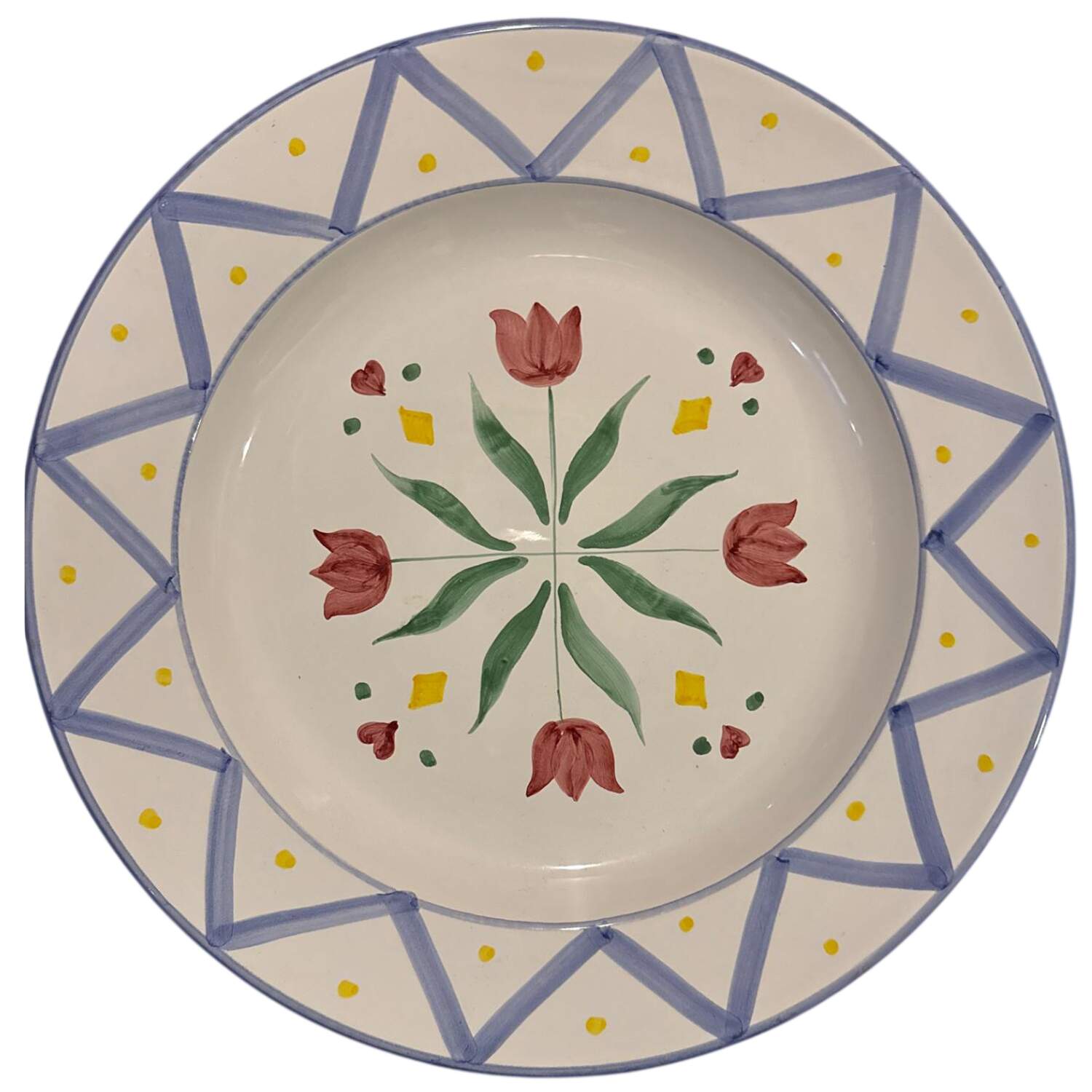 Quilt Americana 15" Chop Plate (Round Platter) by Mesa Intl-1