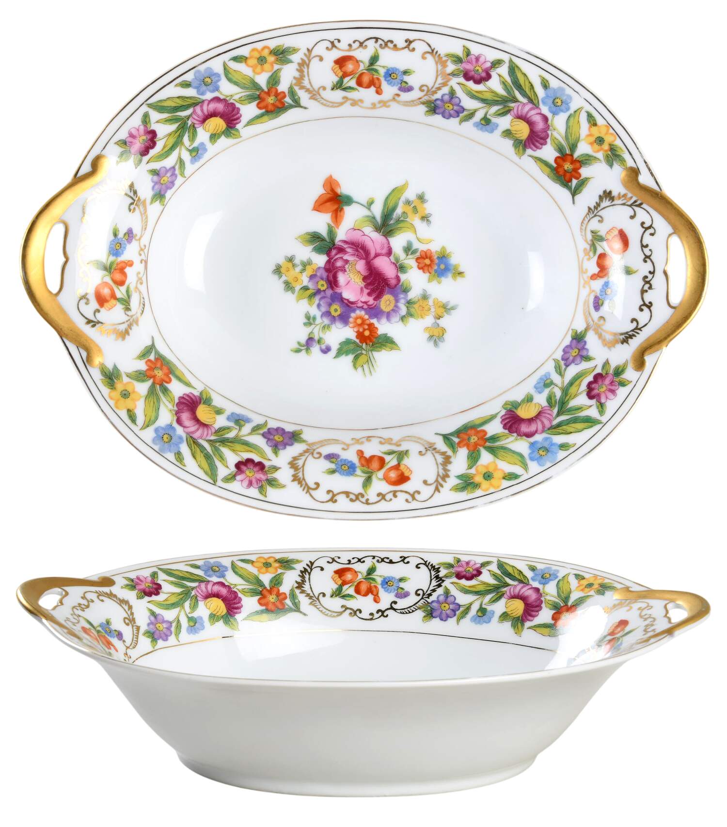 MSJ1 10" Oval Vegetable Bowl by MS (Japan)-1