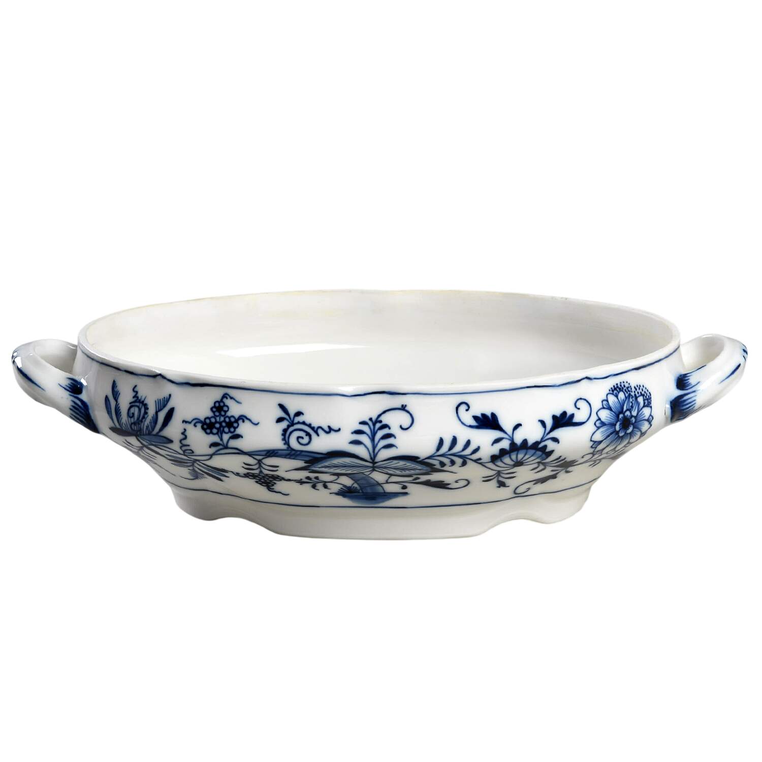Blue Onion (Oval Backstamp) Oval Vegetable No Lid by Meissen (Germany)-1