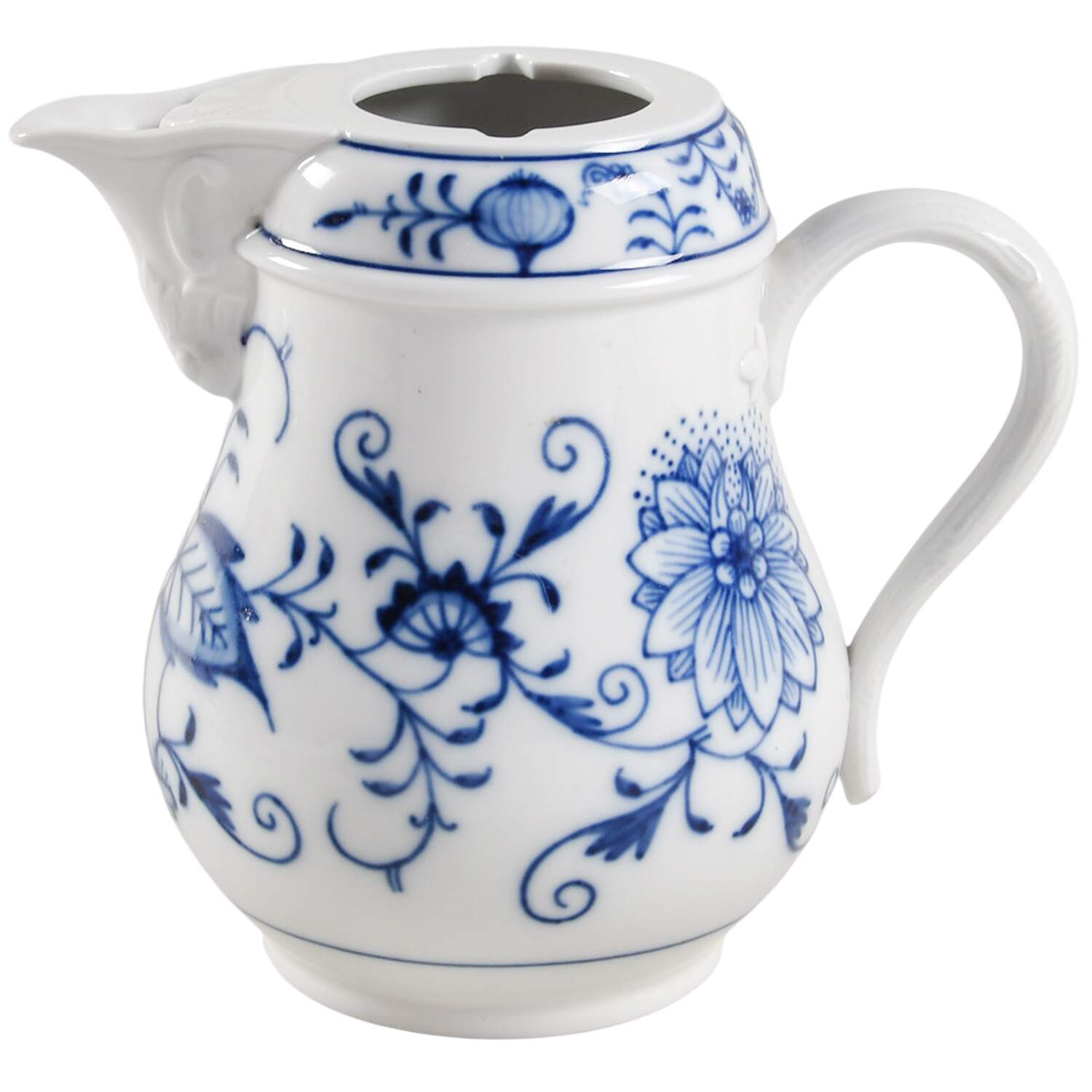 Blue Onion ("Sword" Backstamp) Mini Coffee Pot No Lid by Meissen (Germany)-1