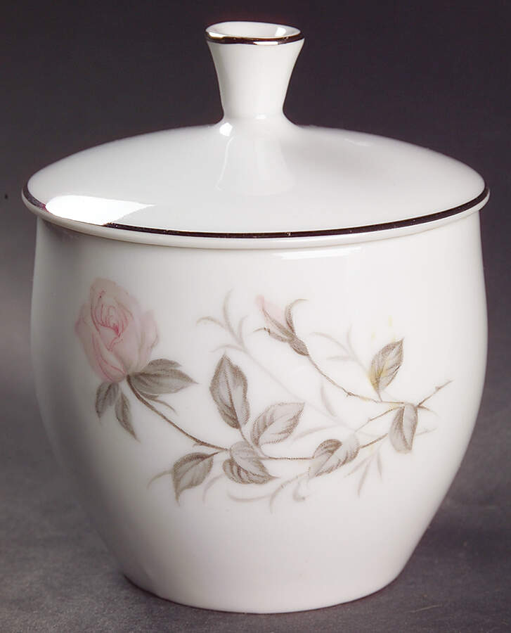 Royal Rose Sugar Bowl & Lid by Mt Hira-1