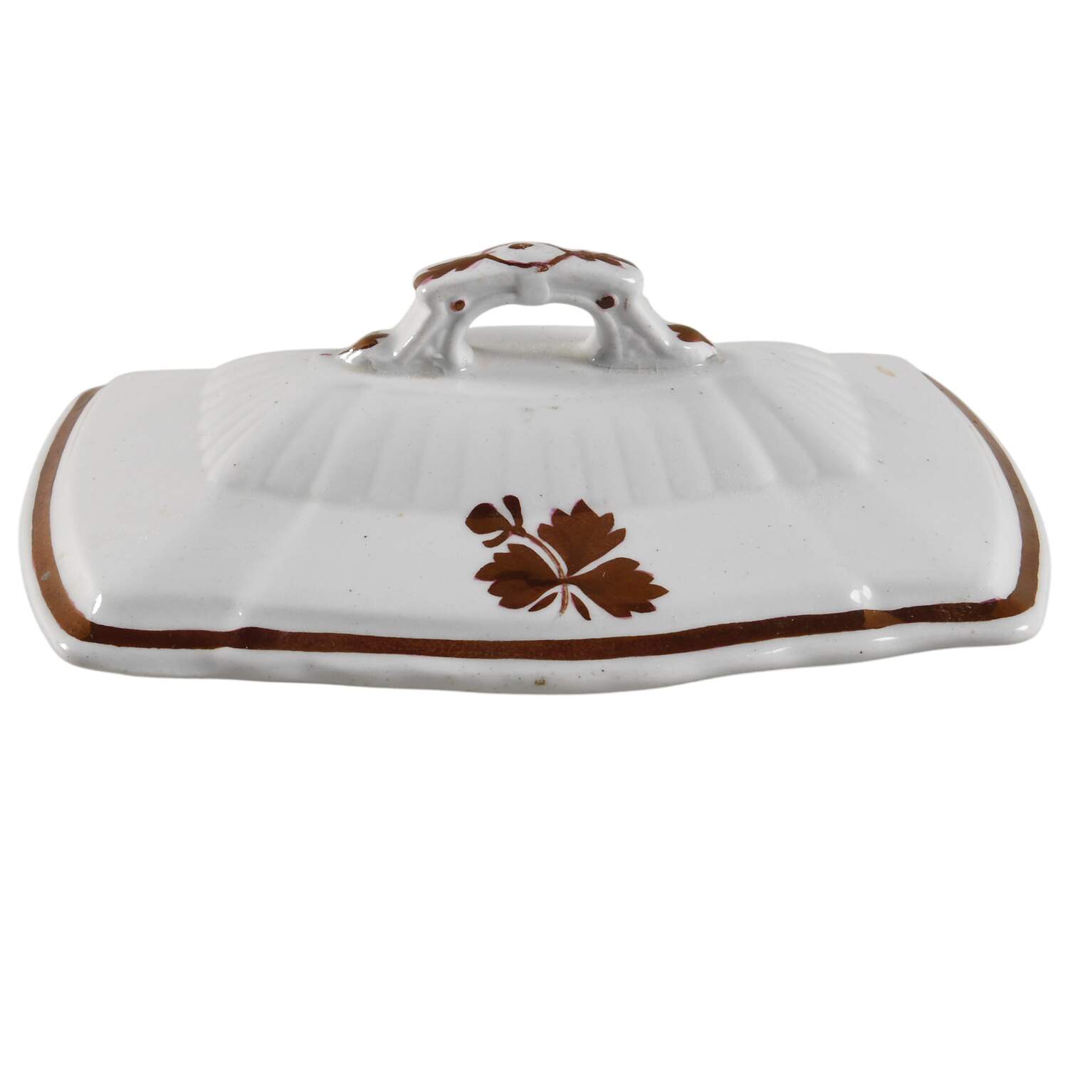 Tea Leaf Lid for Rectangular Butter by Mellor Taylor-1