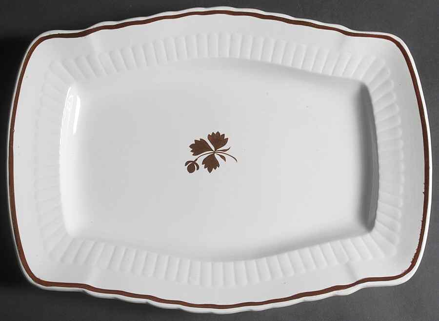 Tea Leaf 16" Rectangular Serving Platter by Mellor Taylor-1
