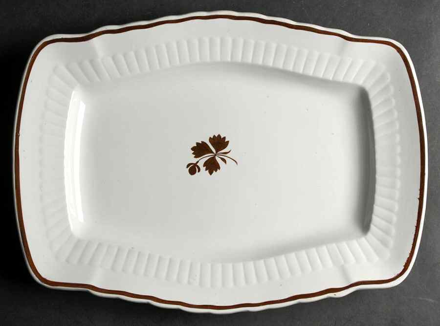 Tea Leaf 14" Rectangular Serving Platter by Mellor Taylor-1