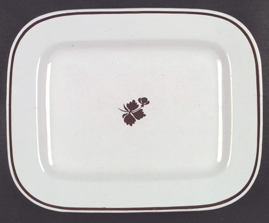 Tea Leaf 16" Rectangular Serving Platter by Mellor Taylor-1