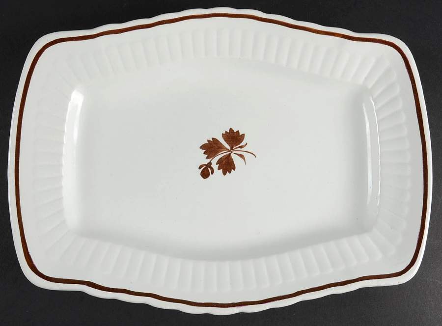 Tea Leaf 11" Rectangular Serving Platter by Mellor Taylor-1
