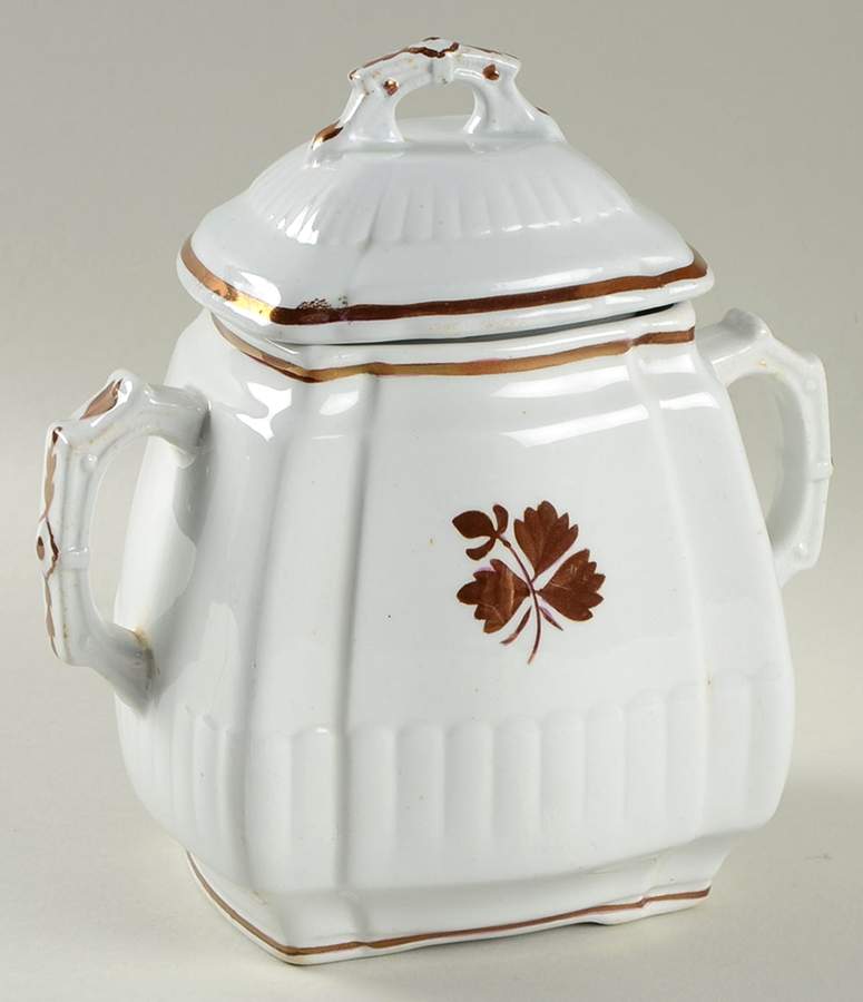 Tea Leaf Sugar Bowl & Lid by Mellor Taylor-1