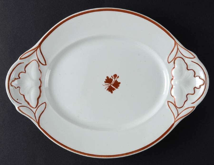 Tea Leaf 11" Oval Serving Platter by Mellor Taylor-1