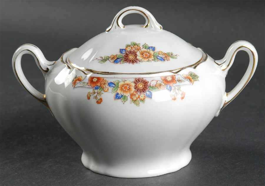 The Autumn Sugar Bowl & Lid by Paul Muller-1
