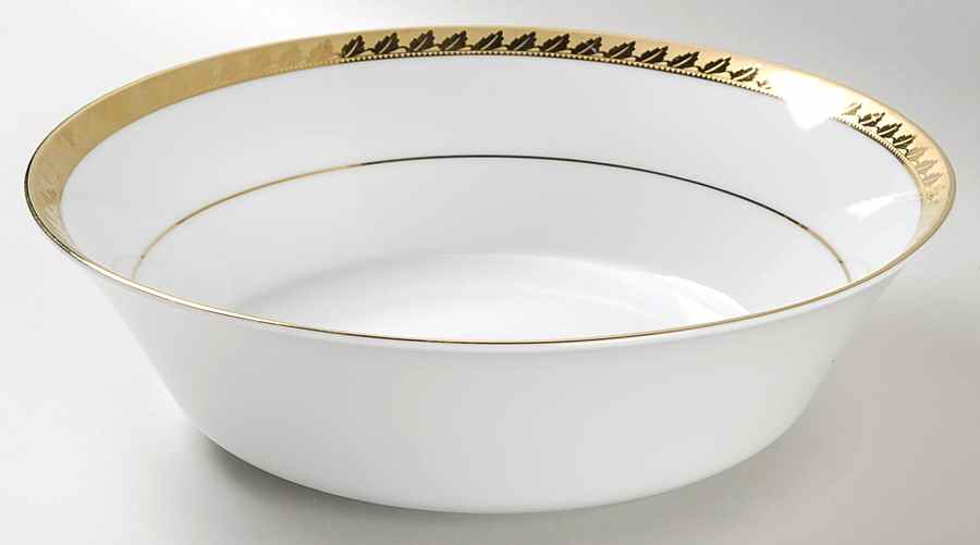 Golden Leaf 9" Round Vegetable Bowl by Muirfield-1