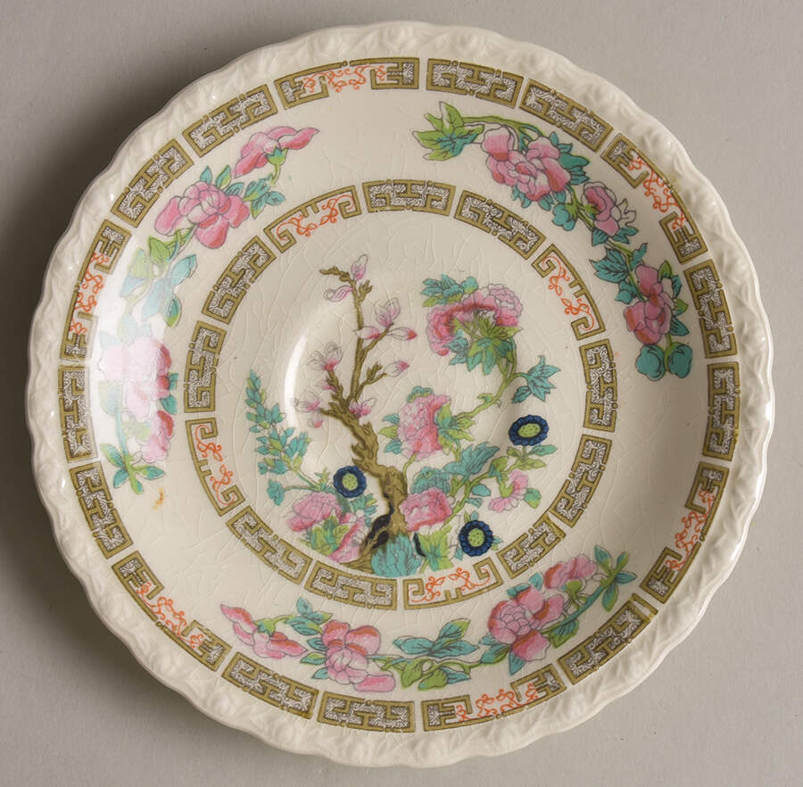 Indian Tree Saucer by Myott Staffordshire-1