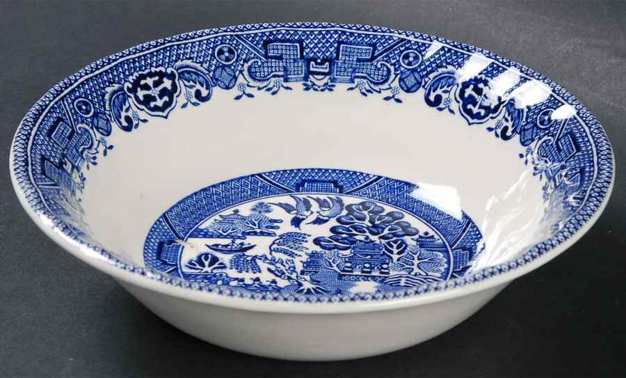 Old Willow Blue Coupe Cereal Bowl by Myott Staffordshire-1