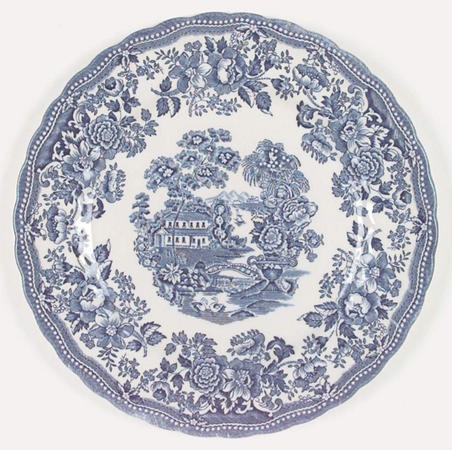Tonquin Blue (Myott Backstamp) Dinner Plate by Myott Staffordshire-1