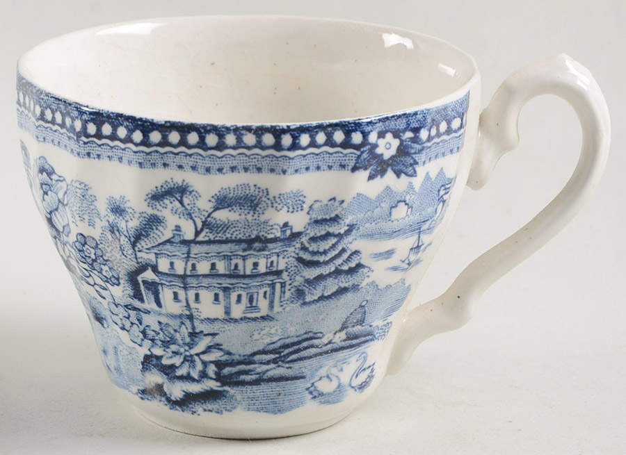 Tonquin Blue (Myott Backstamp) Flat Demitasse Cup by Myott Staffordshire-1