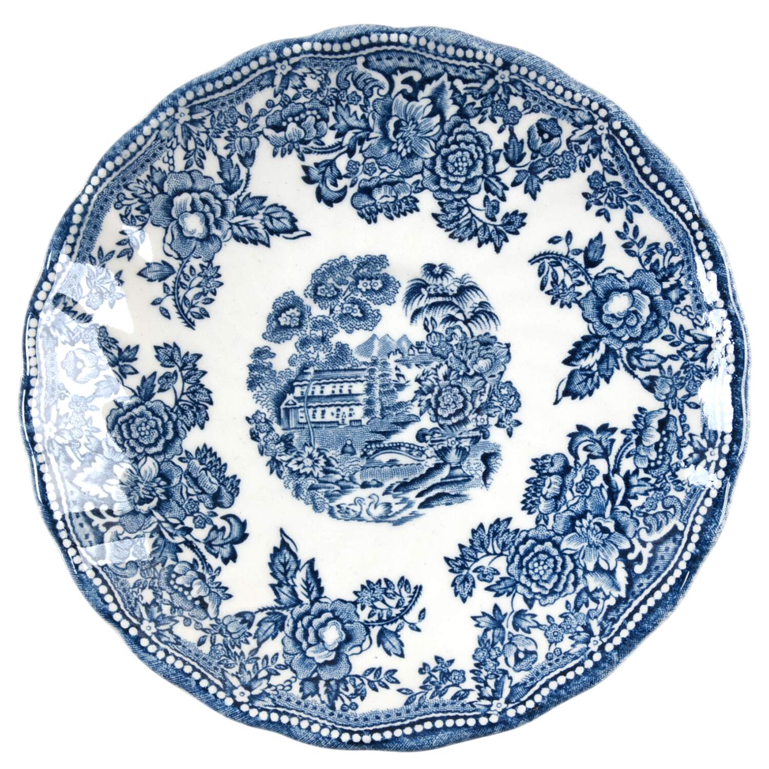 Tonquin Blue (Myott Backstamp) Saucer by Myott Staffordshire-1