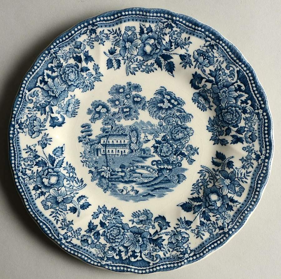 Tonquin Blue (Myott Backstamp) Bread & Butter Plate by Myott Staffordshire-1