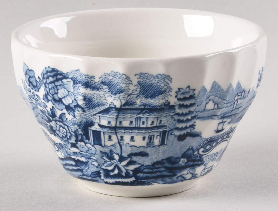 Tonquin Blue (Myott Meakin Backstamp) Open Sugar Bowl by Myott Staffordshire-1
