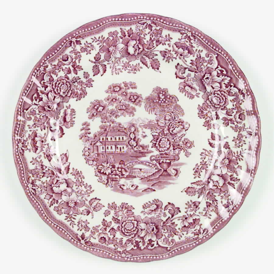 Tonquin Pink Red Dinner Plate by Myott Staffordshire-1