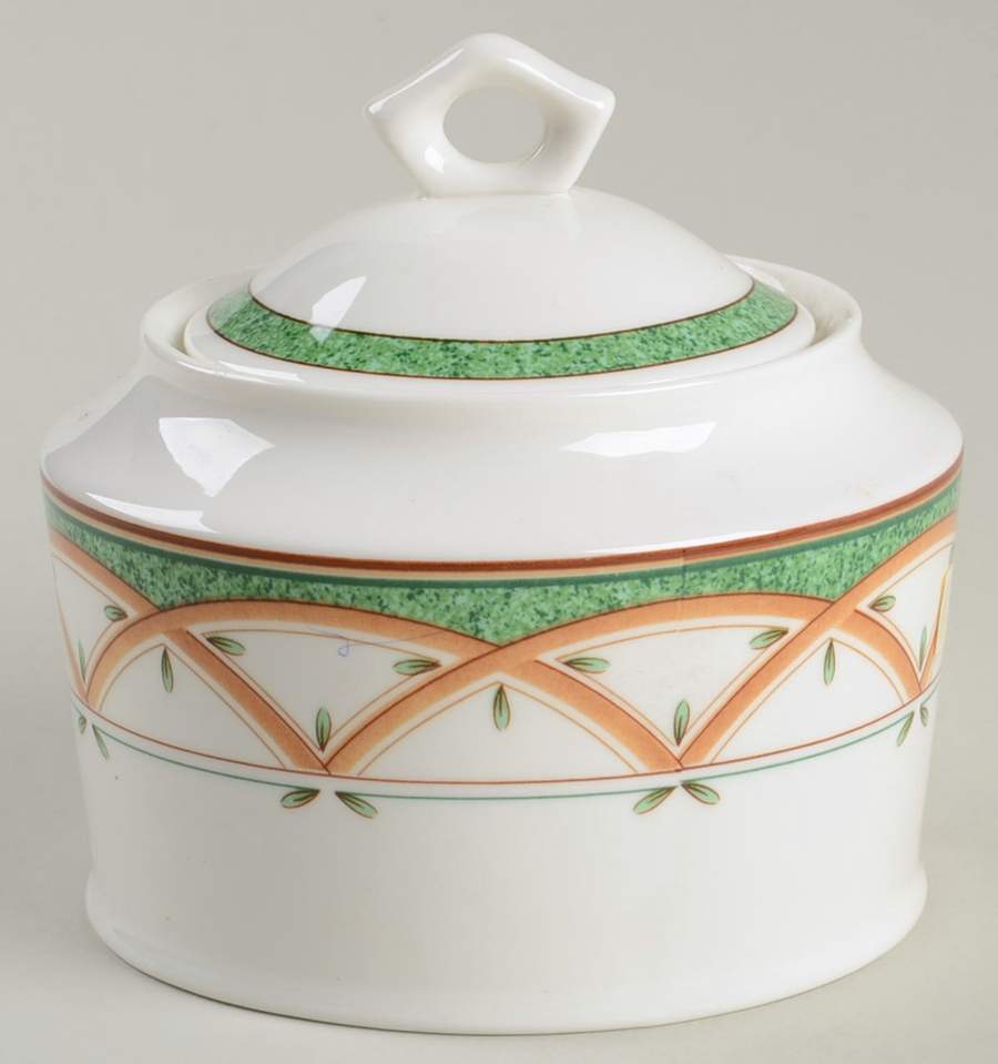 Lemon Twist Sugar Bowl & Lid by Mikasa-1