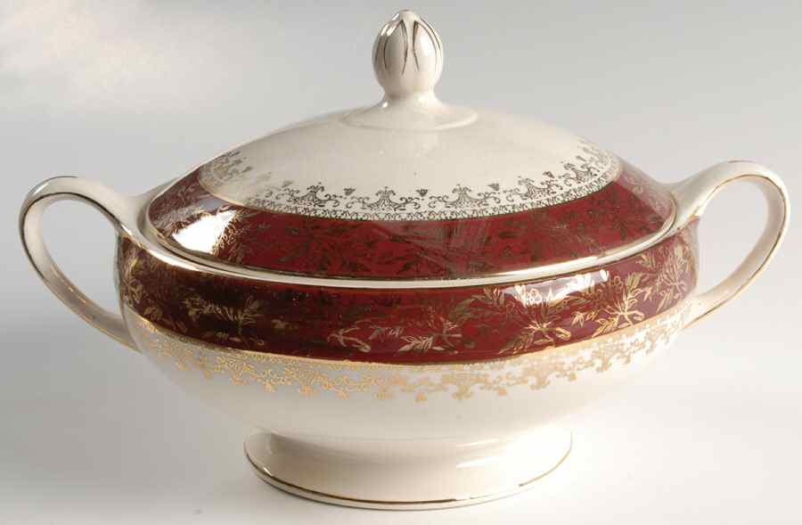 Golden Court Round Covered Vegetable by J & G Meakin-1