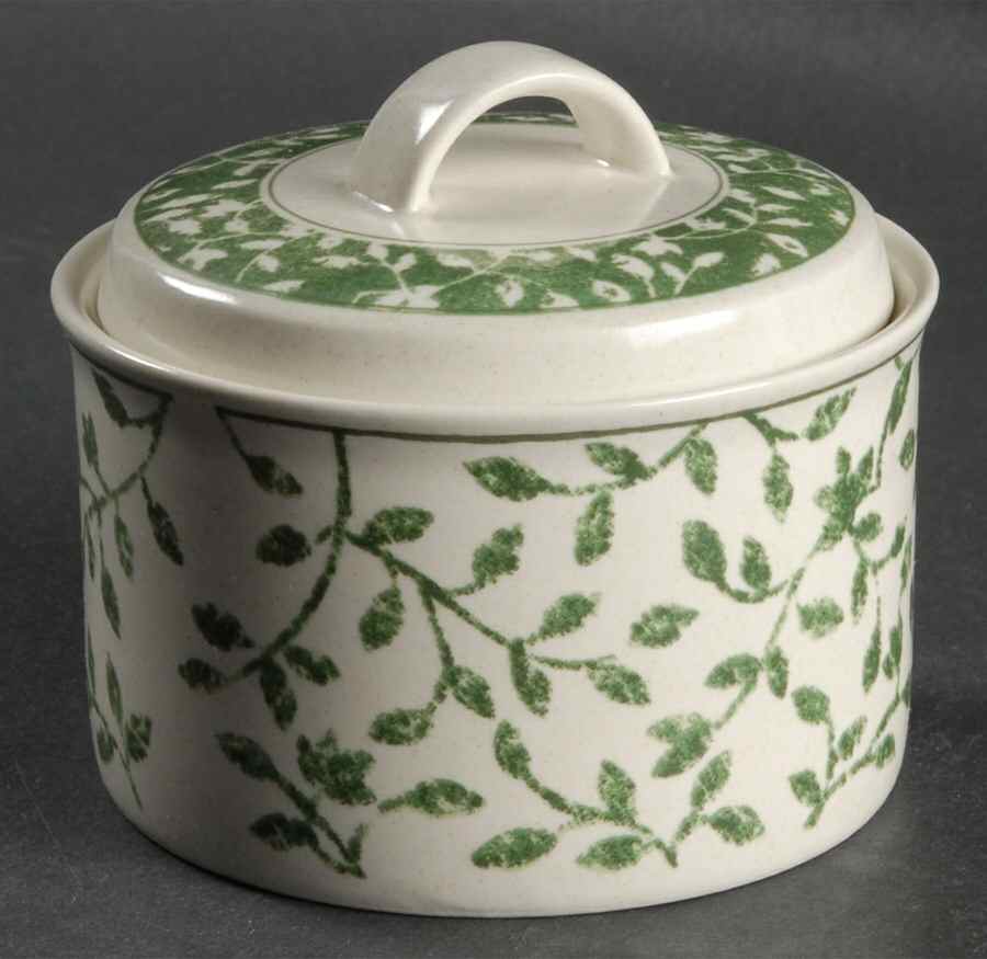 Ardsley Green Sugar Bowl & Lid by Mikasa-1