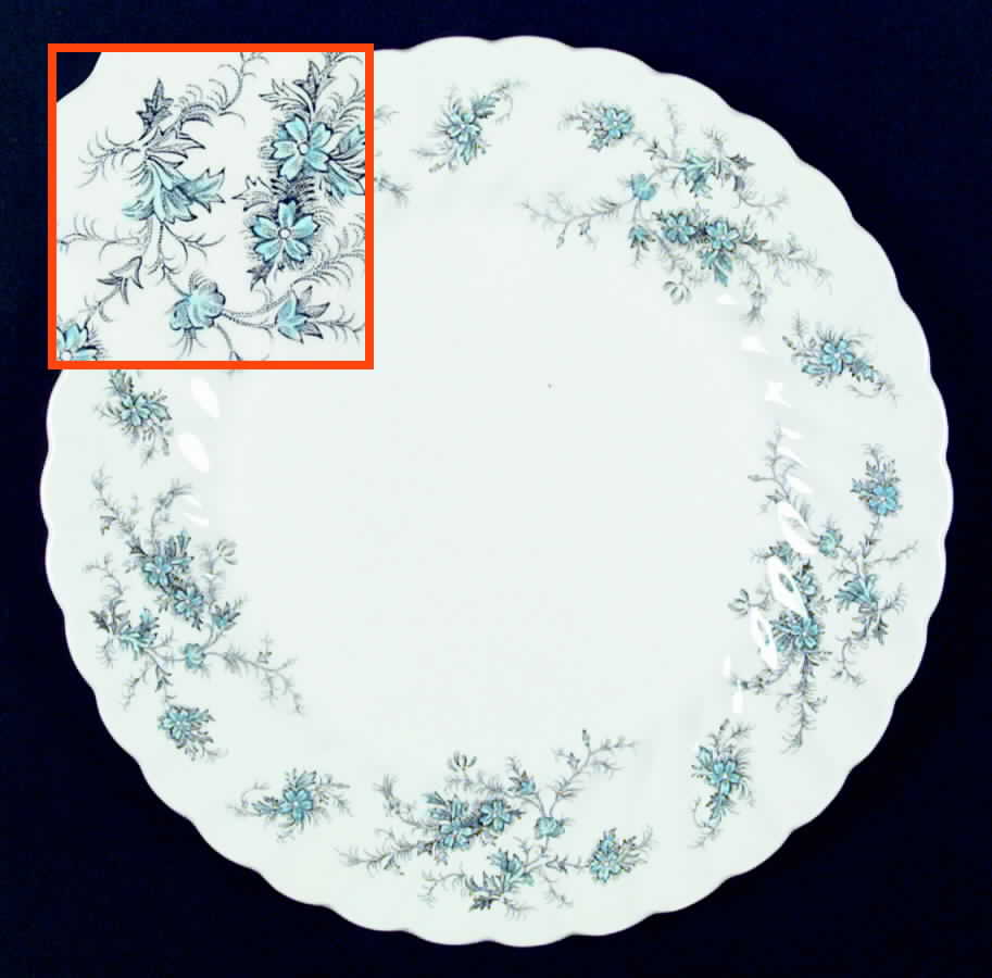Forget Me Not Dinner Plate by Myott Staffordshire-1