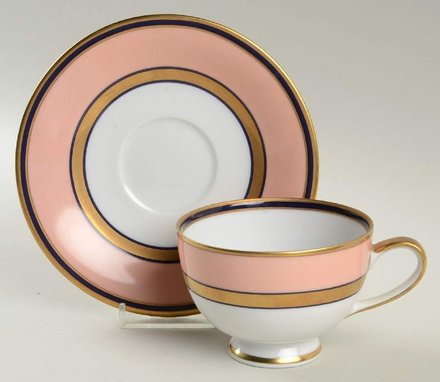 Imperial Court Footed Cup & Saucer Set by Muirfield-1