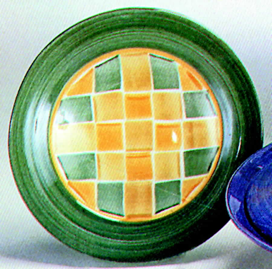 Mallorca Green Orange Salad Plate by Mallory-California-1