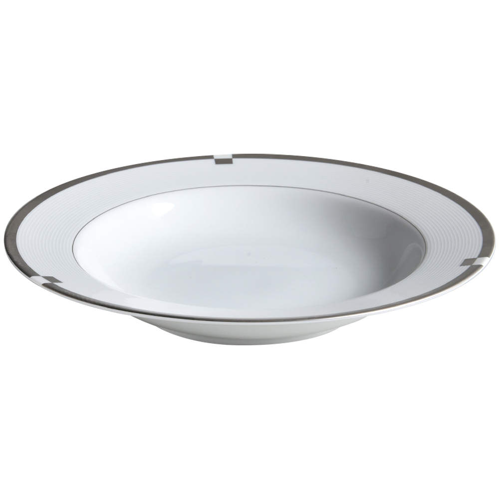 Invitation Platinum Rim Soup Bowl by Mikasa-1