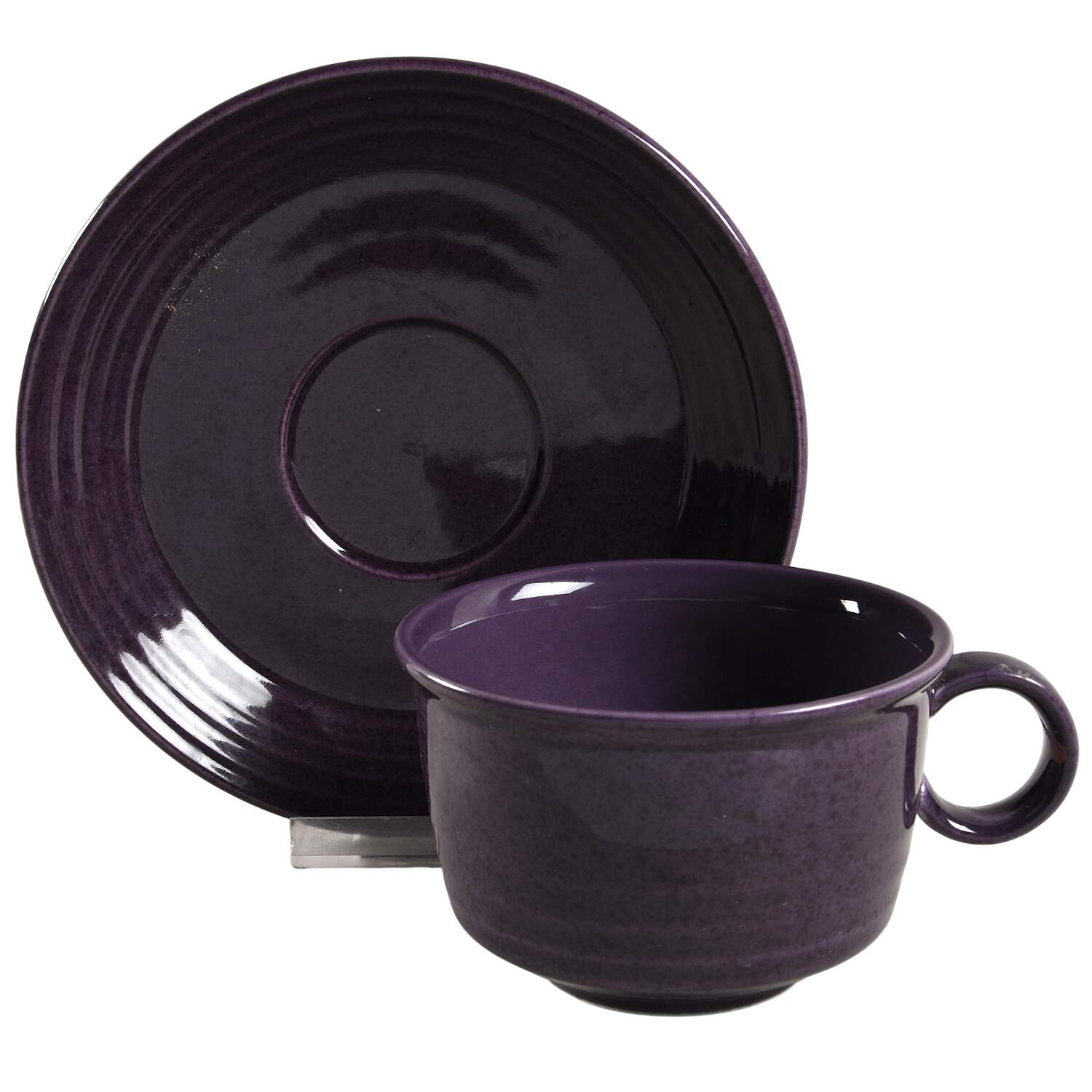 Amethyst Flat Cup & Saucer Set by Mikasa-1