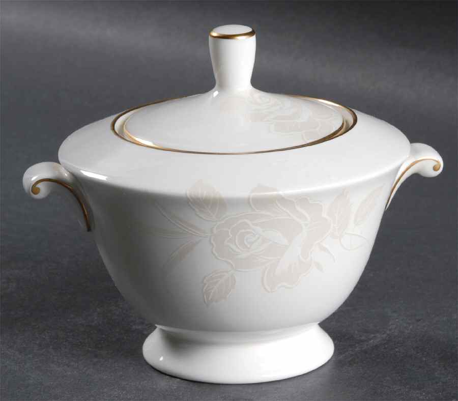 Rosewood Gold Sugar Bowl & Lid by Mikasa-1