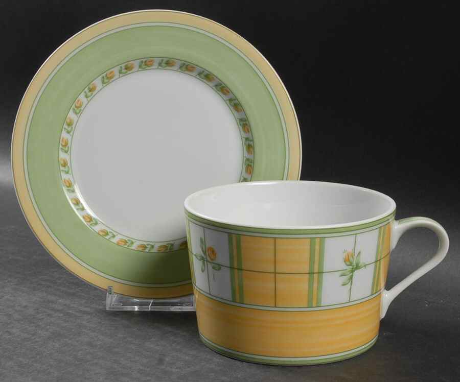 English Rose (Porcelain) Jumbo Cup & Saucer Set by Mikasa-1
