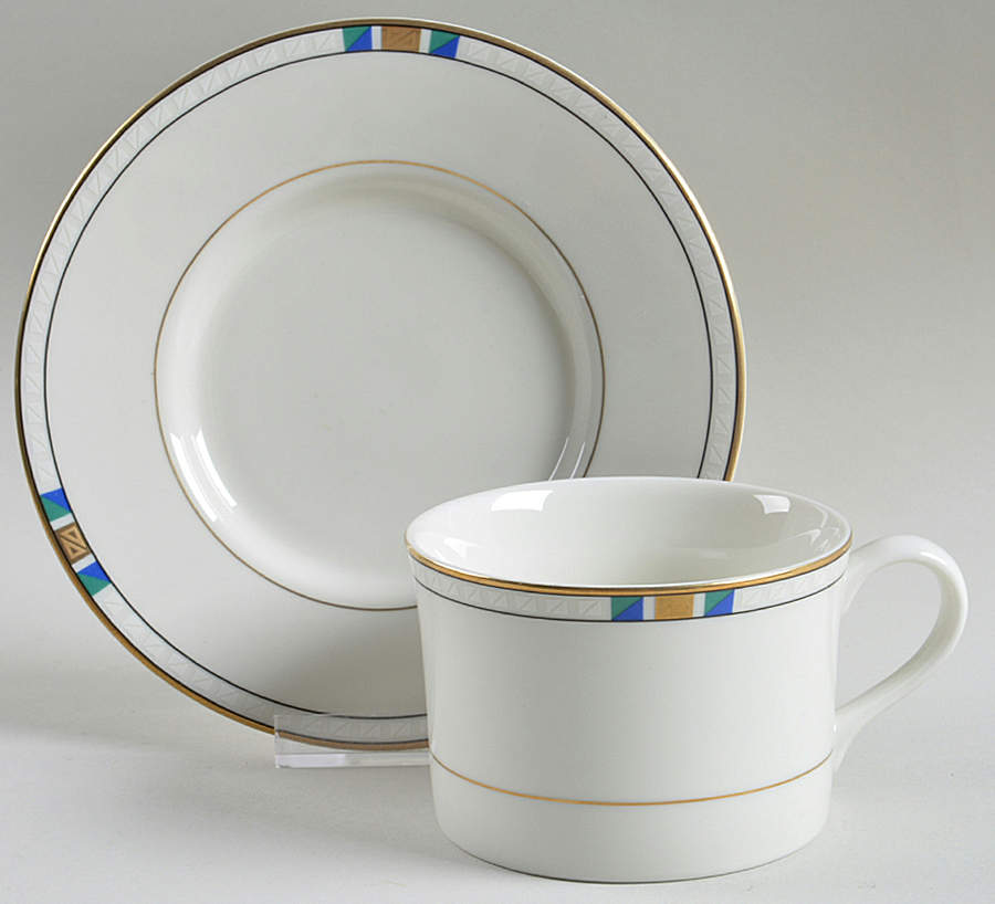 Brentwood Flat Cup & Saucer Set by Mikasa-1