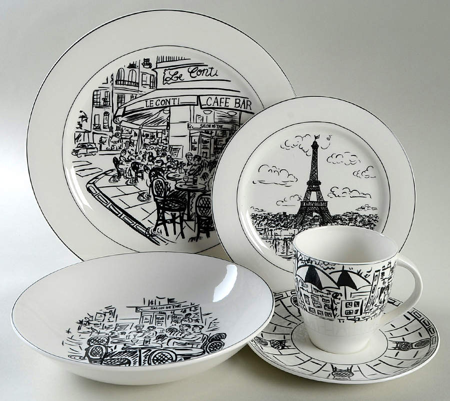 Parisian Scenes 5 Piece Place Setting by Mikasa-1