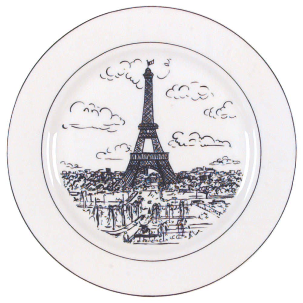 Parisian Scenes Salad Plate by Mikasa-1