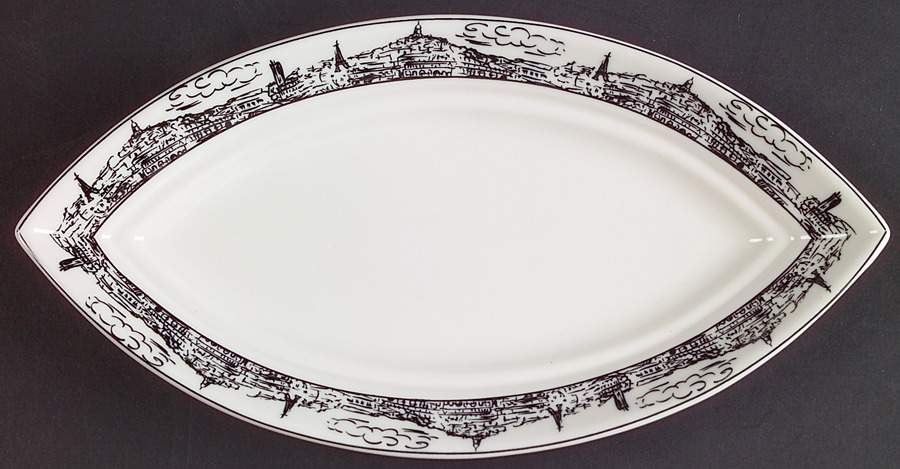 Parisian Scenes Butter Tray by Mikasa-1