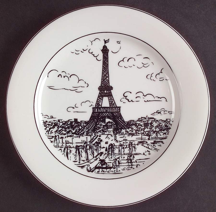 Parisian Scenes Bread & Butter Plate by Mikasa-1