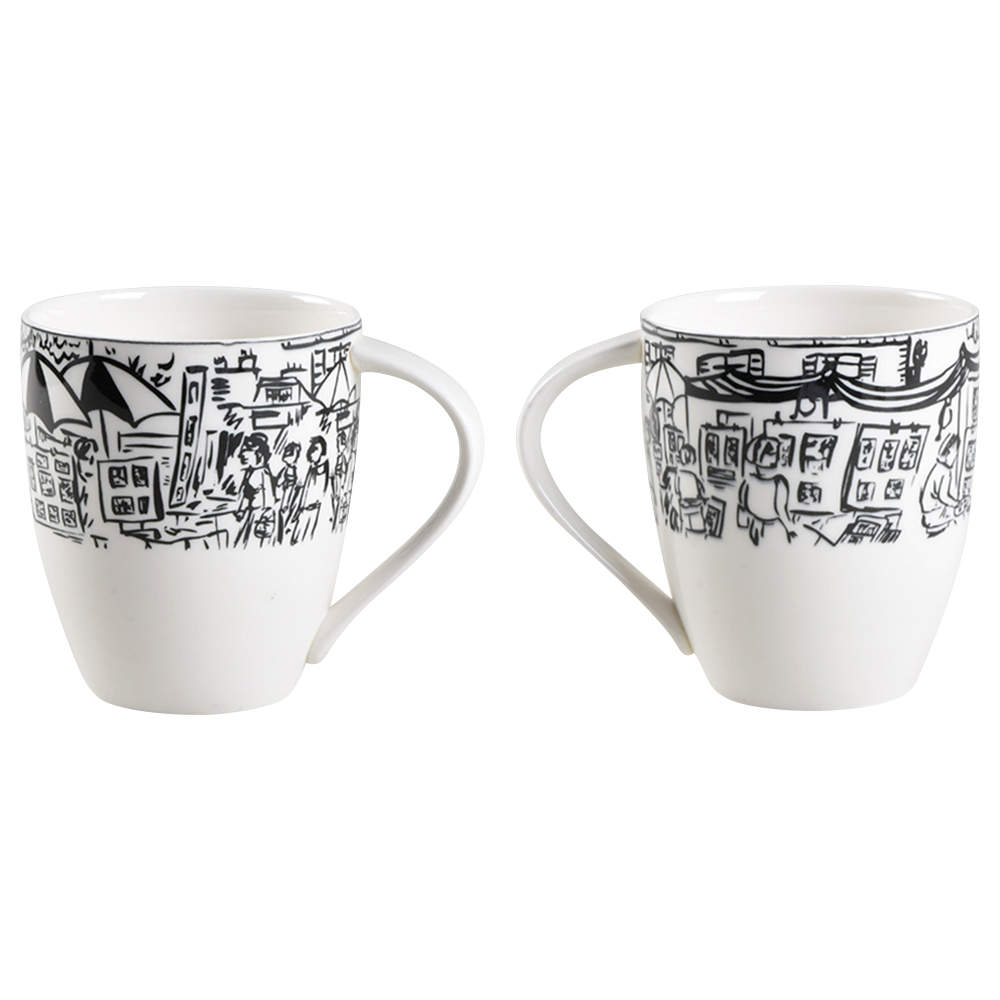 Parisian Scenes Cappuccino Mug by Mikasa-1