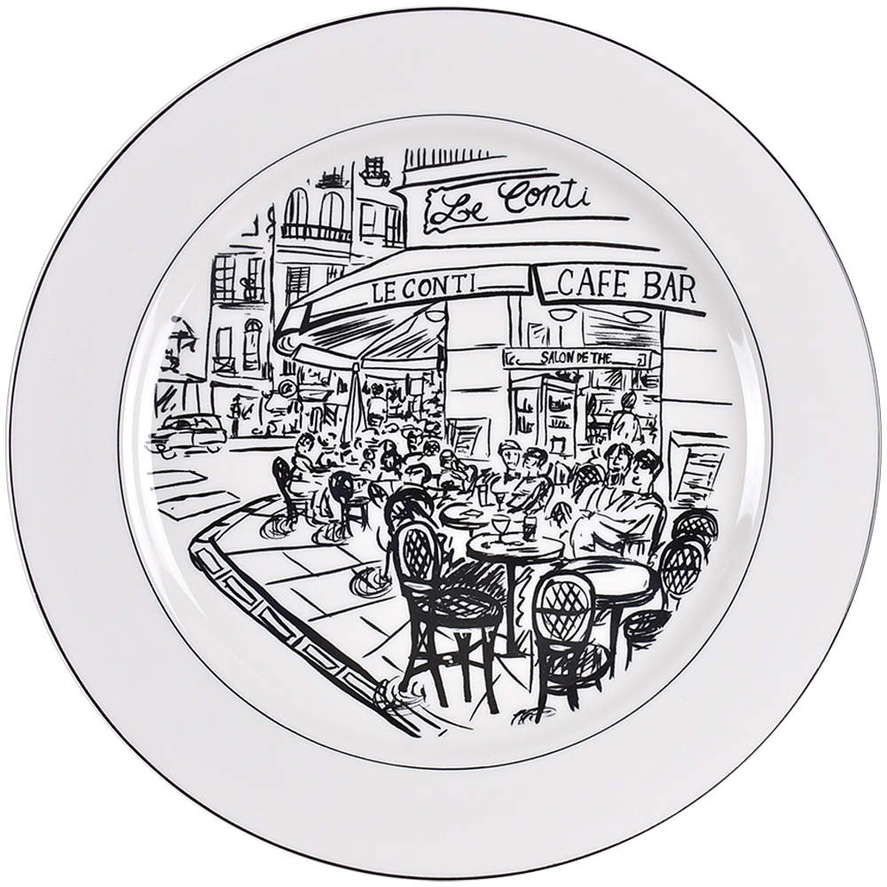 Parisian Scenes Dinner Plate by Mikasa-1