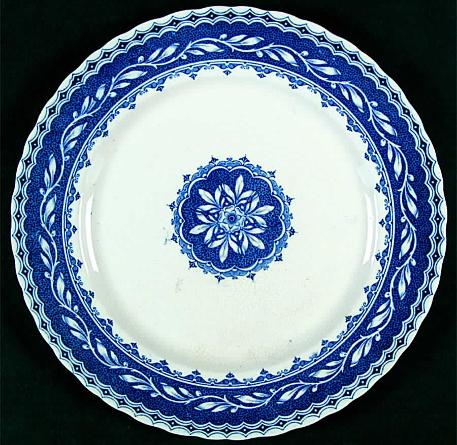 Plymouth Blue Dinner Plate by Mason's-1