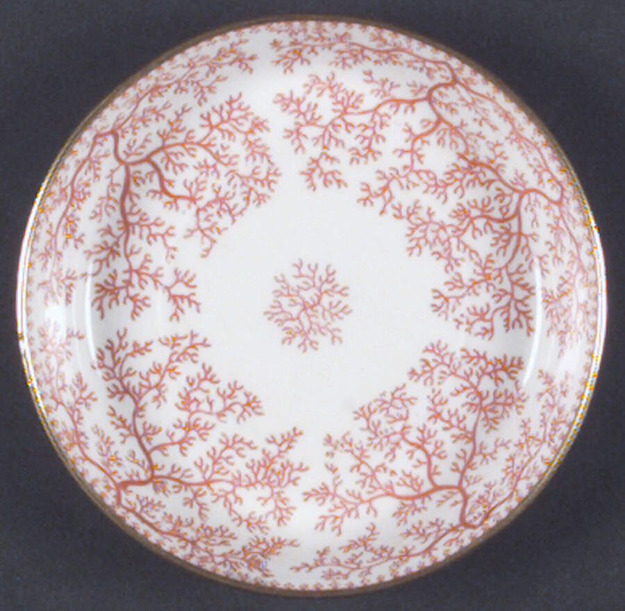 Fibre Red Saucer by Minton-1