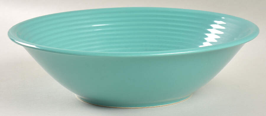 Color Connection Aqua 9" Round Vegetable Bowl by Montgomery Ward-1