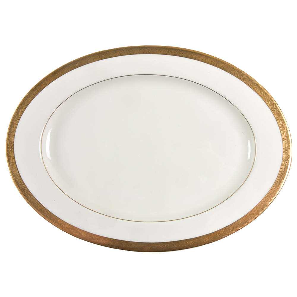 Crown Jewel 15" Oval Serving Platter by Mikasa-1