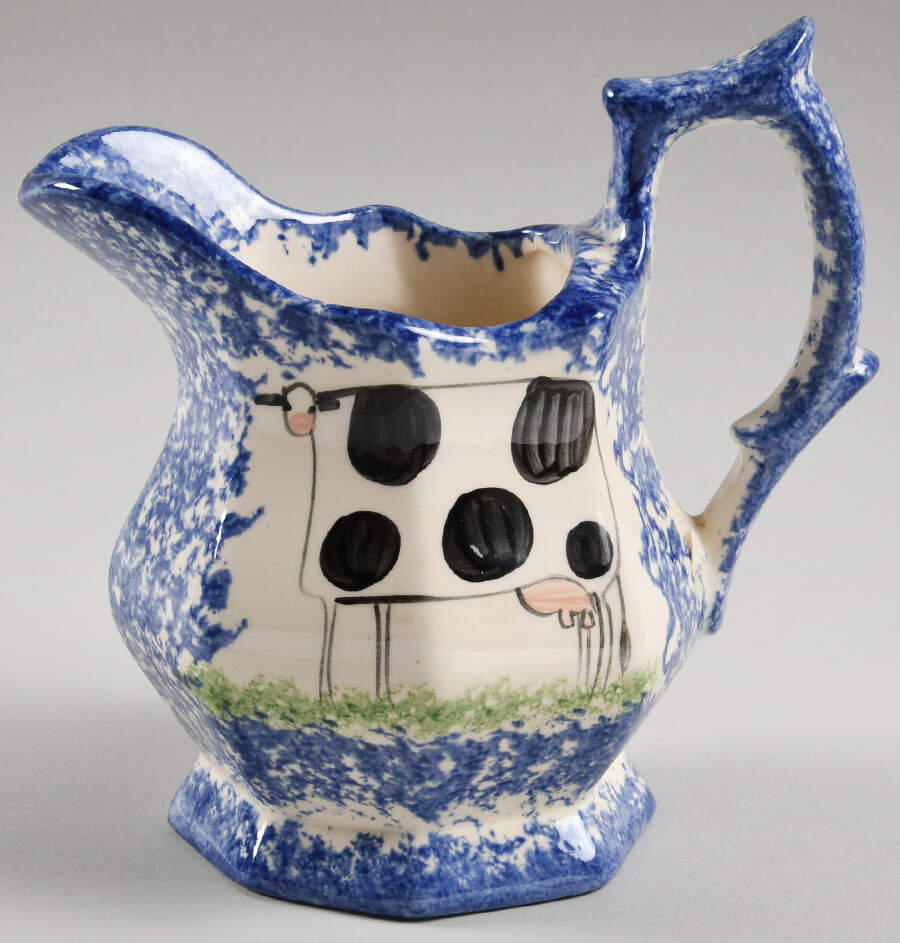 Molly's Cows Blue Creamer by Molly Dallas-1