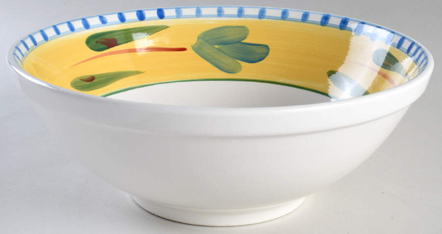 Mediterranean 12" Large Salad Serving Bowl by Maxam (Italy-Portugal)-1