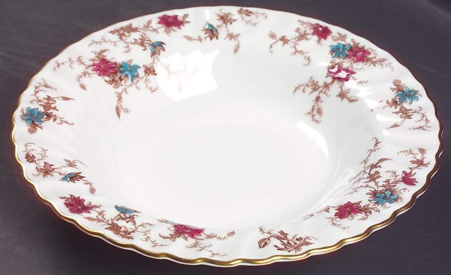 Ancestral (Wreath Backstamp) Rim Soup Bowl by Minton-1